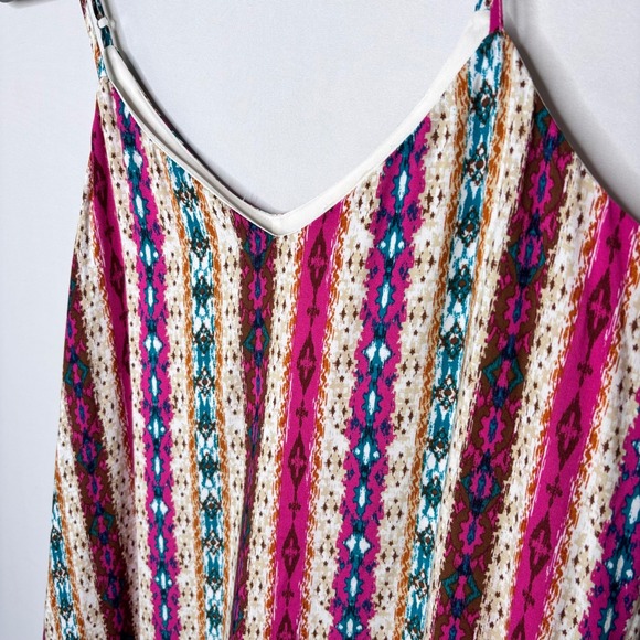 Savanna Jane Boho‎ Maxi Dress Size M Multicolor Sleeveless Casual Sundress - Picture 4 of 11